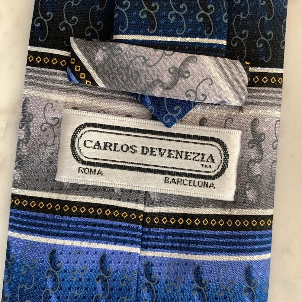 Carlos Devenezia Multicolored Silk Tie